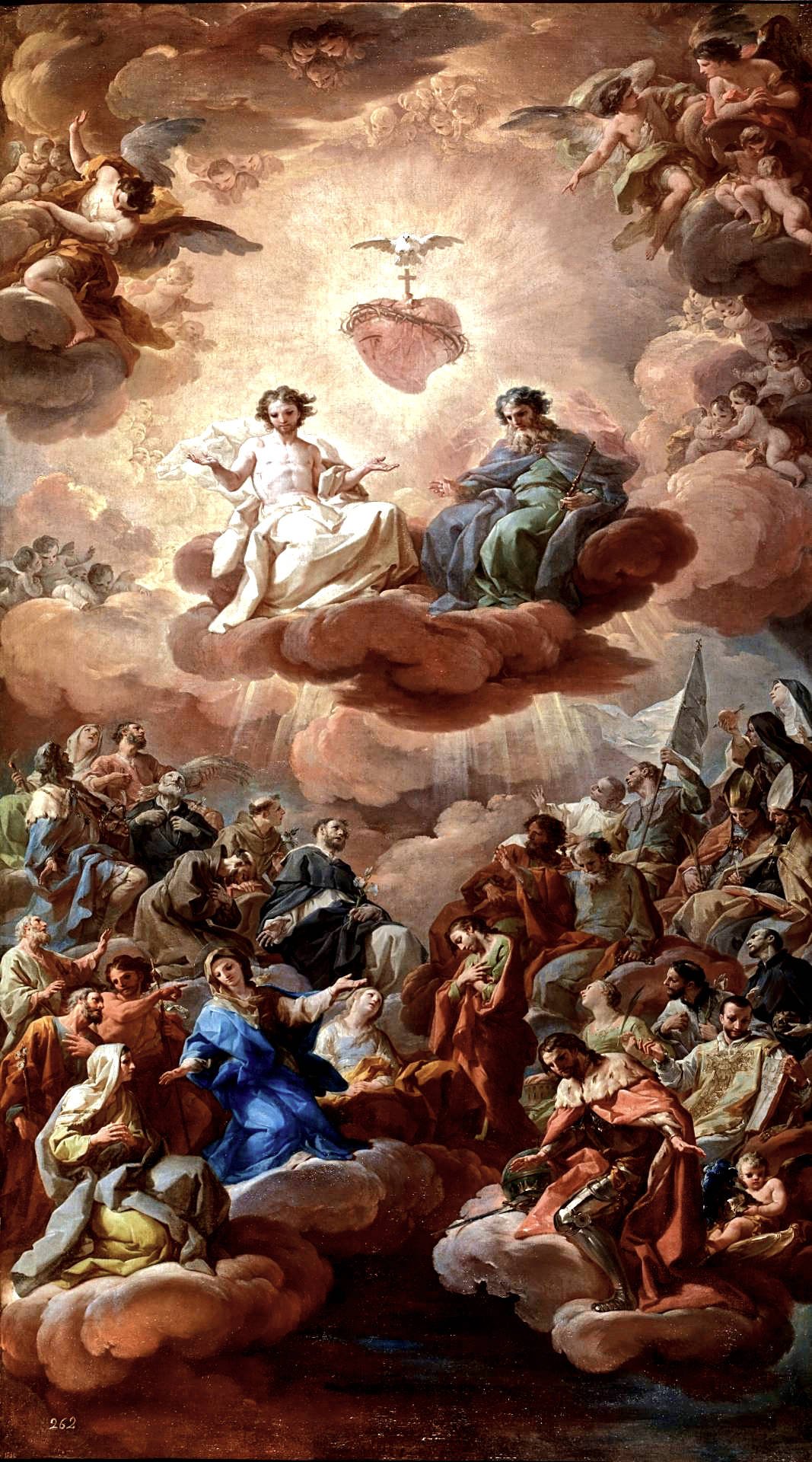 La Santisima Trinidad por Corrado Giaquinto (1754) 380KB