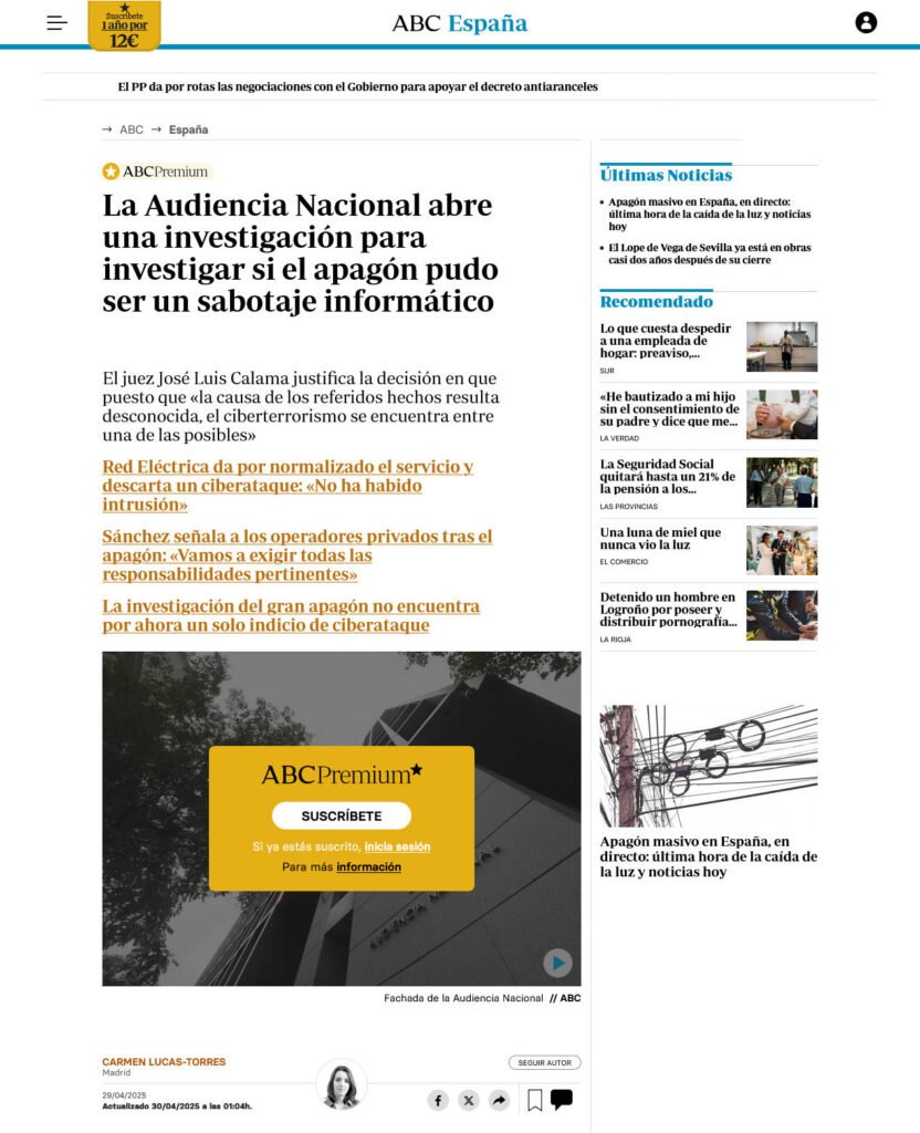 Posible «Cyberataque»