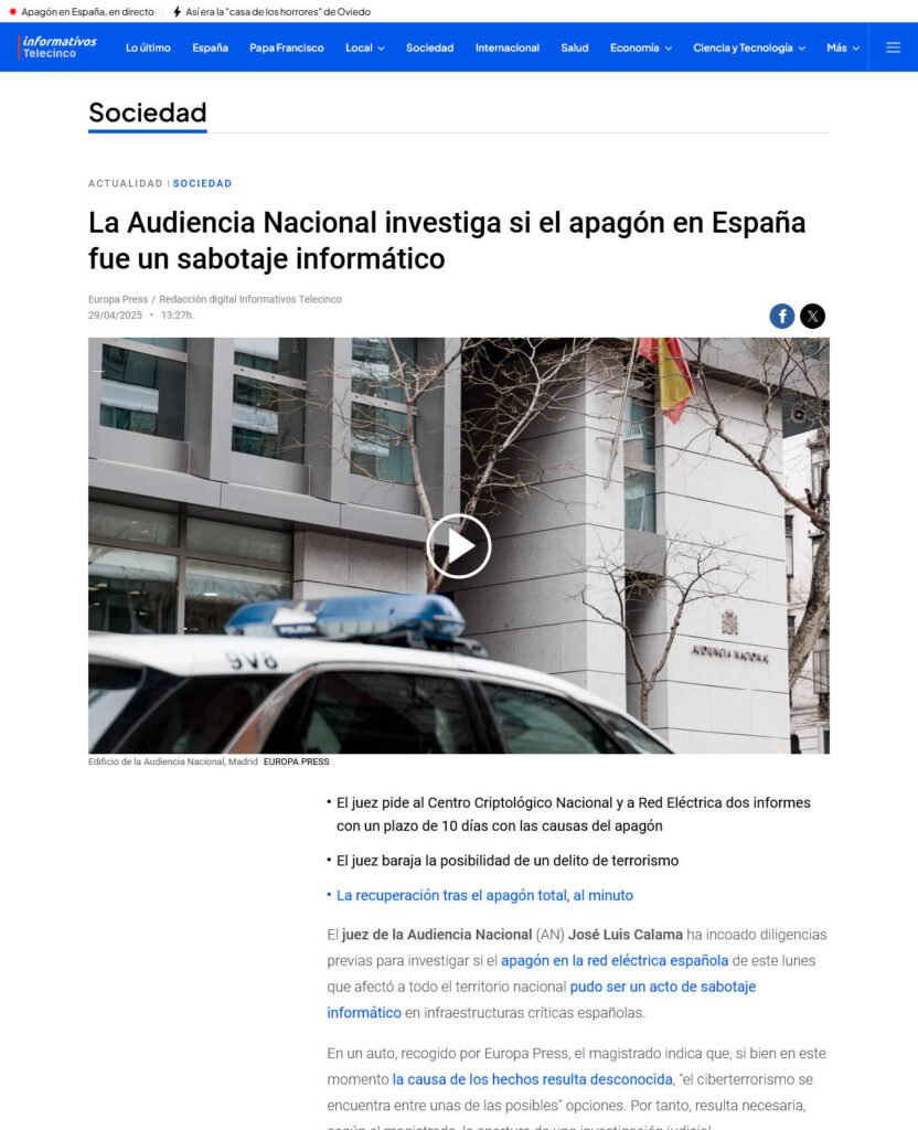 Posible «Cyberataque»