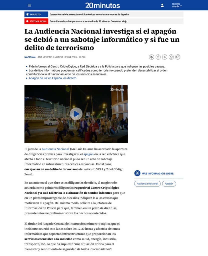 Posible «Cyberataque»