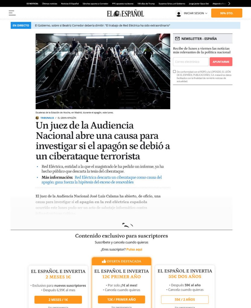 Posible «Cyberataque»