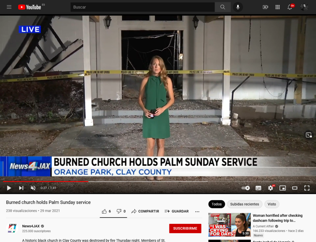 https://x.com/1churchburning --- Iglesias incendiadas, Church burning.