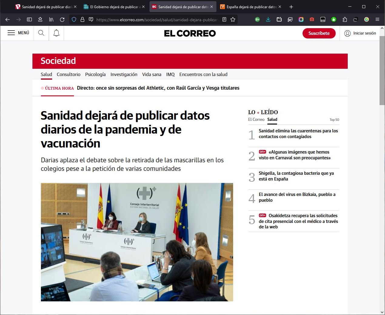 Ante la mortandad en masa que se avecina, el masónico gobierno de España anuncia que dejará de publicar los datos de «fallecidos» por la falsa pandemia (febrero 2 de 2022). https://uncatolicoperplejo.com/sanidad-anuncia-que-dejara-de-publicar-los-datos-de-fallecidos-por-la-falsa-pandemia/