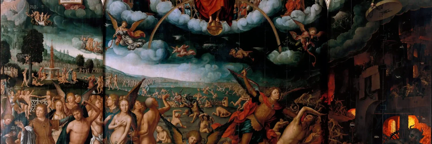 The Last Judgement, por Jean Bellegambe (c.1470-1534-40) Juicio Final (webp 500KB Calidad media).