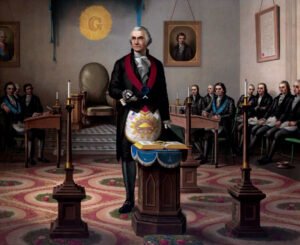 Ilustraciones sobre masonería. Logia.