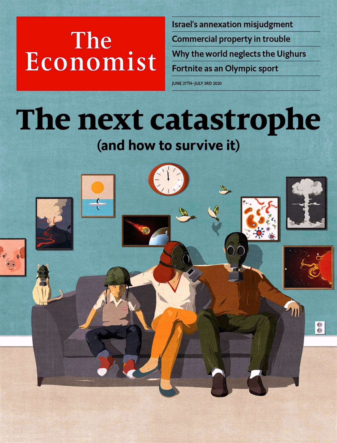 The Economist junio julio 2020. THE ECONOMIST, Sucesion de catastrofes, Aliens, Chronos, Portada, Detonación Nuclear, Nuke.